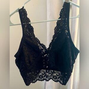 Signature Lace Deep V Bralette by Smart & Sexy | Black Hue - XL